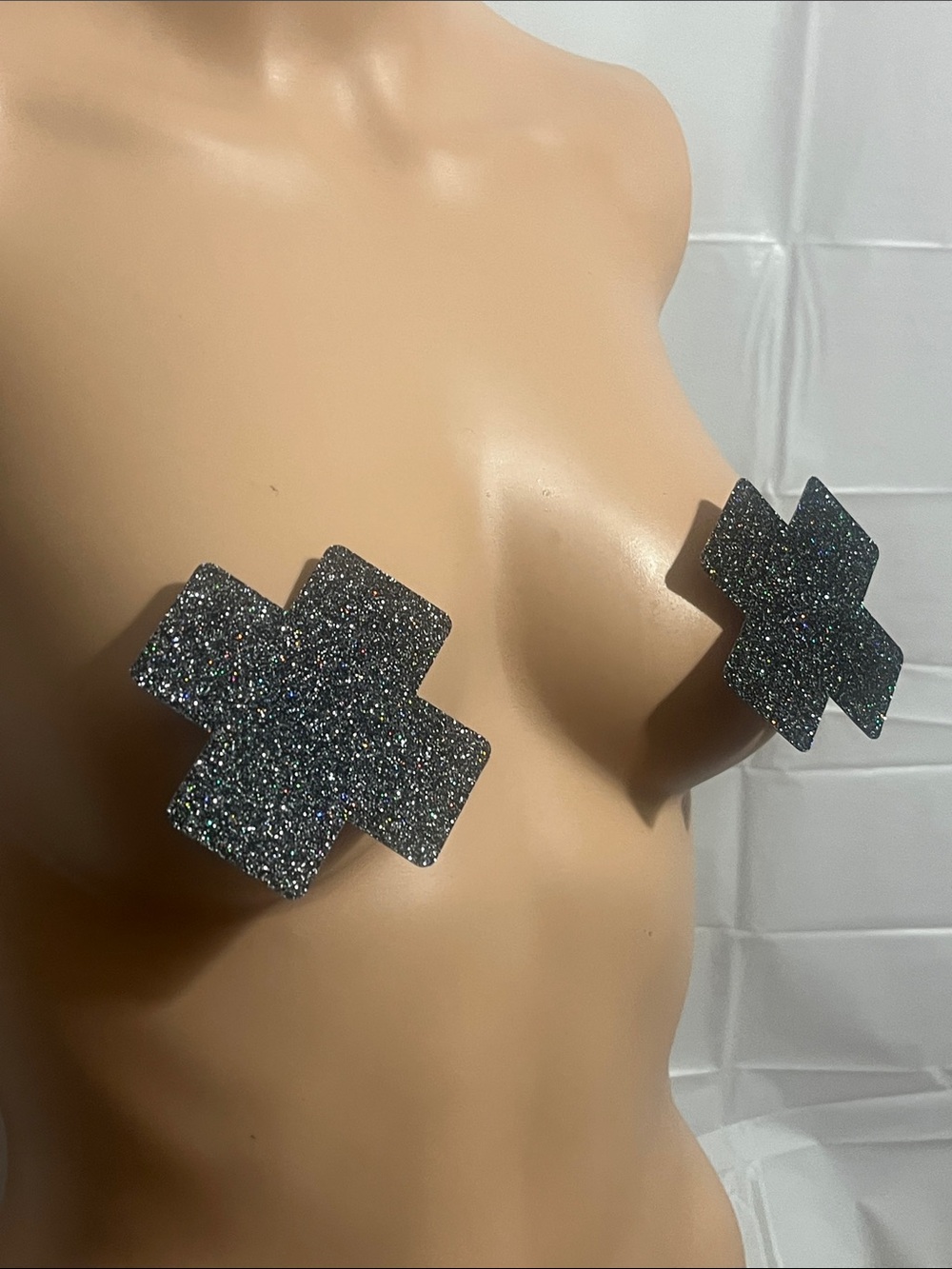 Black Glitter X Pasties - Women - Picture 4 of 8